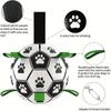 Durable PVC Dog Soccer Ball for Small to Large Dogs Interactive Fetch and Training Toy Bite-Resistant Pet Toy
