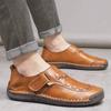Fashion Split Leather Men Casual Shoes Brand Men Sneakers Breathable Slip-on Mens Loafers Classic Moccasins Comfortable Driving Shoes