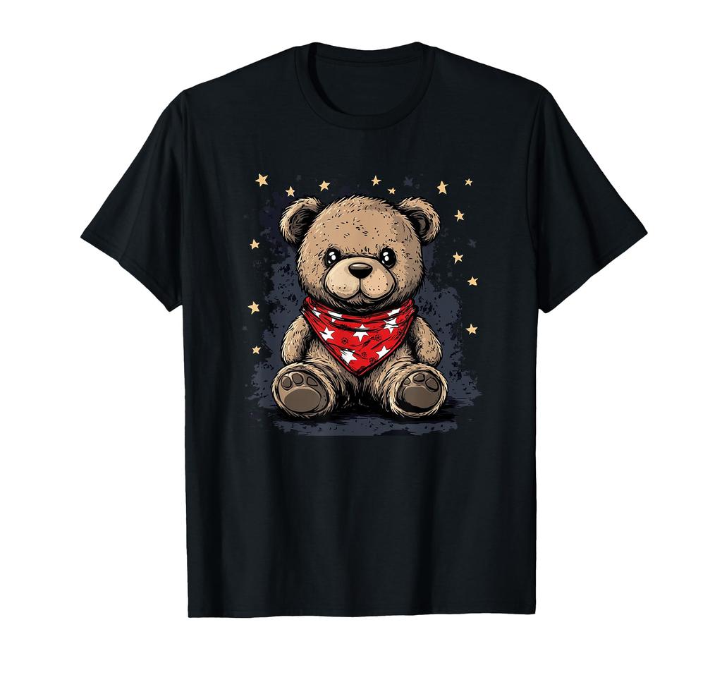 Cool rockabilly teddy Ready to rock the bear. stage. T-shirt