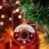 4Pcs Lovely Donut Christmas Tree Decoration Christmas House Hanging Ornament