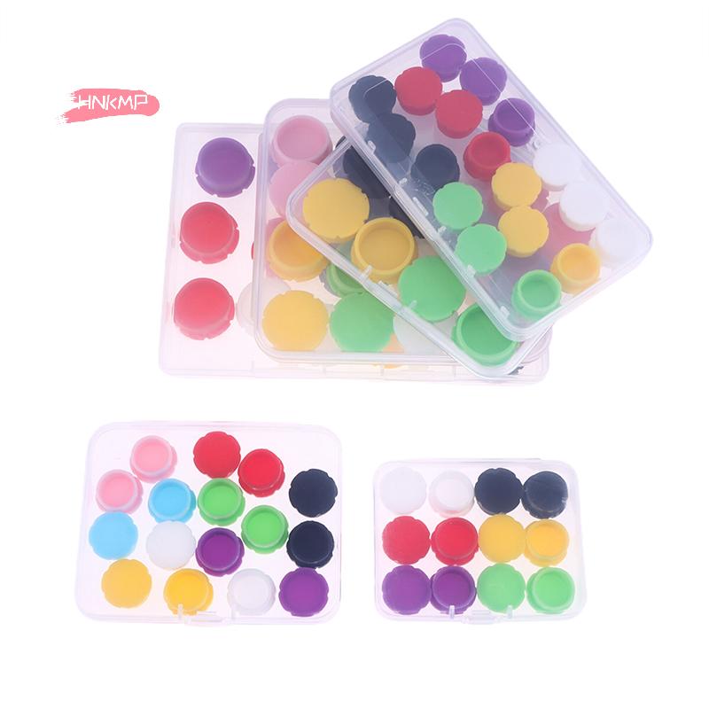 12/16/18Pcs 3/5ML Glass Vials with Protective Vial Caps Leak-Proof Dust-Resistant Lids Cover for Insulin Bottles - Flip Off Caps