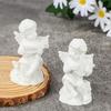 Nordic Style Resin Angel Gypsum Portraits Mini Cupid Figurines Plaster Sculpture Greek Mythology Statue Desktop Ornament Crafts