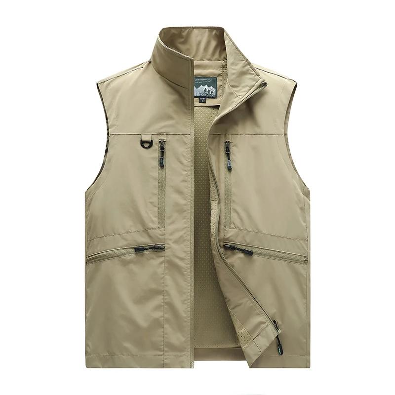 Outdoor Mountaineering Camping Windproof Breathable Vest for Men in Spring Autumn Comfortable Warm Cozy Vest