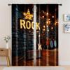 2pc    Curtain Rock Protecting Privacy Versatile for Room/bedroom/Window Decor