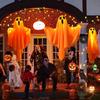 Halloween LED Ghost Lights DIY Hanging Decor Spooky Indoor Party Atmosphere Lighting For Home Scary Decorations Party Supplies
