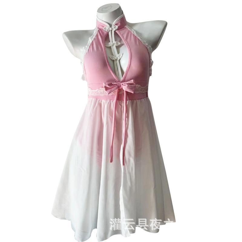 Sexy Want to subdue temptation erotic underwear set temptation night fans women pure cheongsam antique sexy onesie