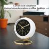 1pc Minimalist Metal Quartz Alarm Clock Desktop Silent Clock Macaron Color Scheme More Suitable for Home and Office Decoration