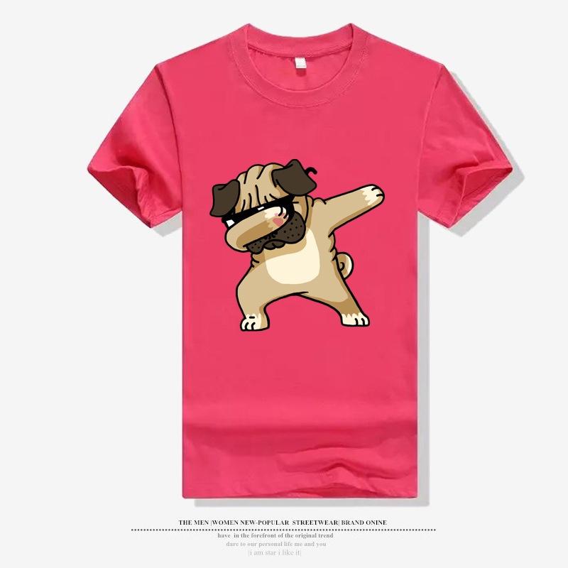 Premium Quality Men's T-shirts Featuring Adorable Cartoon Dogs For Summer Casual Wear