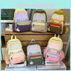 Kids Cartoon Nylon School Backpack For Preschool Girls Boys With Padded Shoulder Straps