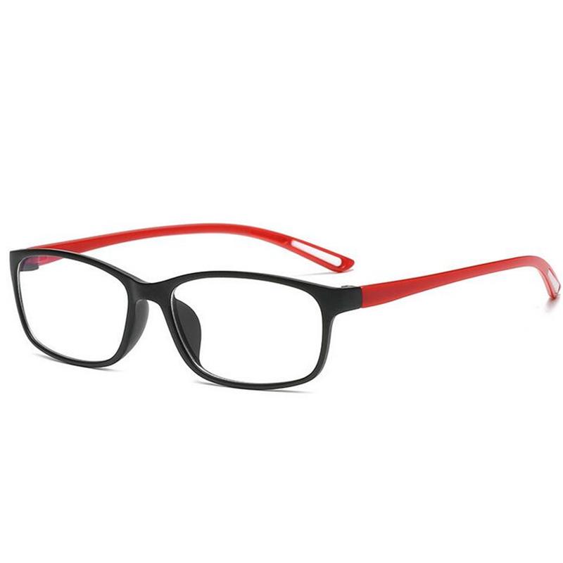 

Anti-Blue Light Square Nearsighted Glasses Women Men Black Red Frame Prescription Eyeglasses Diopter 0 -0.5 -0.75 To -6.0 0