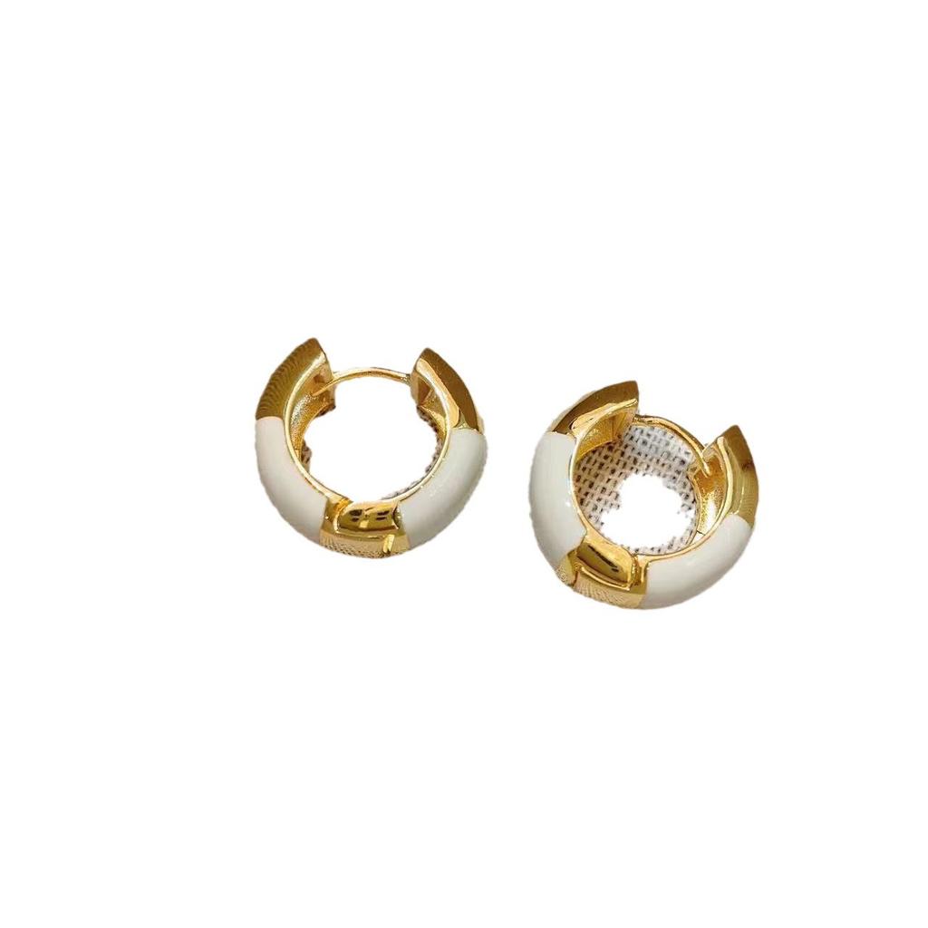 Good Things Come In Pairs, Heroine Jiang Xi, The Same Earrings, Metal Earrings, French Retro Light Luxury Ear Buckles
