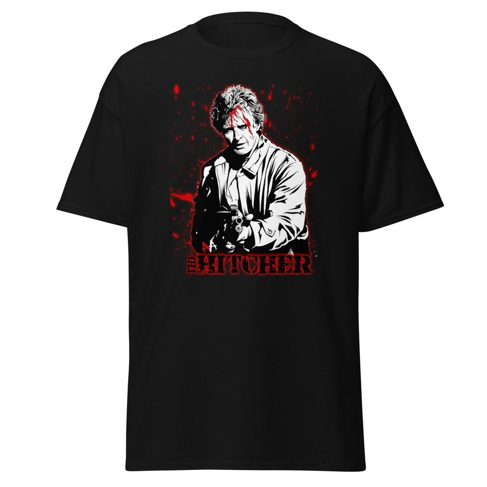 the Hitcher movie shirt 80s horror movie shirt Rutger Hauer Unisex T-Shirt XXL