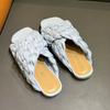 Fashion Bailamos 2025 New Brand Flat Slippers Women Weave Slides Sandal  Ladies Home Slippers Summer Outdoor Beach Open Toe Flip Flops M