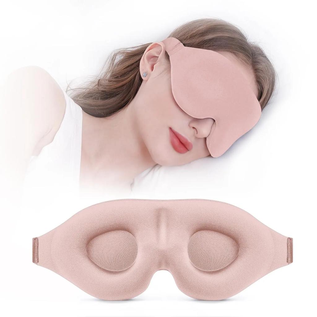1PCS 3D Sleeping Eye Mask Blindfold for Unisex Soft Tiredness Relief Eye Cover Natural Sleeping Blind Eye Patch Skin Care Tool