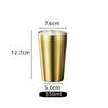 Double-walled Espresso Cups 304 Stainless Steel Mug Coffee Cup Beer Mug Wine Glasses Tea Mugs  Insulation Cold Insulation