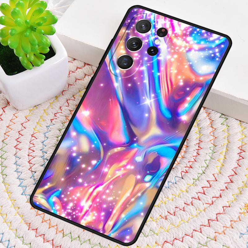 Holographische schillernde Silikon-Handyhülle Für Samsung Galaxy note 10 pro S26 S25 S24 S23 S22 S21 Plus S25Ultra Capa Cover