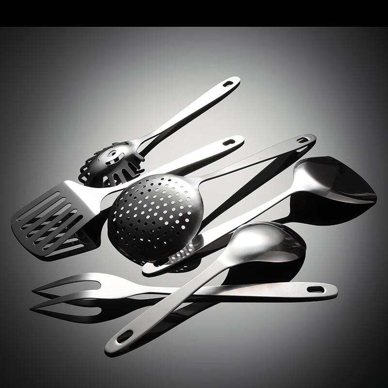 ZISIZ Flat Handle Kitchen Cooking Spoon