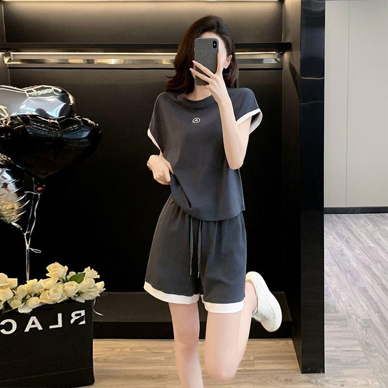 2026 Summer Fashion Sports Suit: Casual Short Sleeve & Shorts Two-Piece Running Set