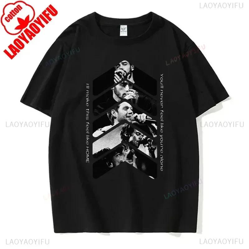 I Love One Directions Print T-Shirts Rapper Short Sleeve T Shirt Vintage Singer Tops Summer Cotton Hip Hop Men Women Tee-shirts