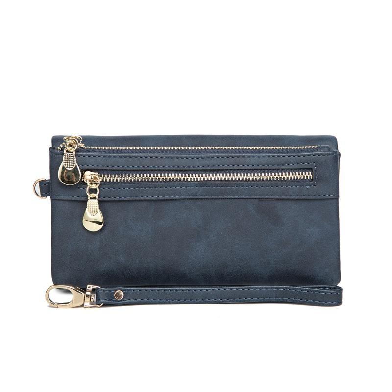 IELGY Женский многофункциональный длинный кошелек в корейском стиле розовый — фото 11