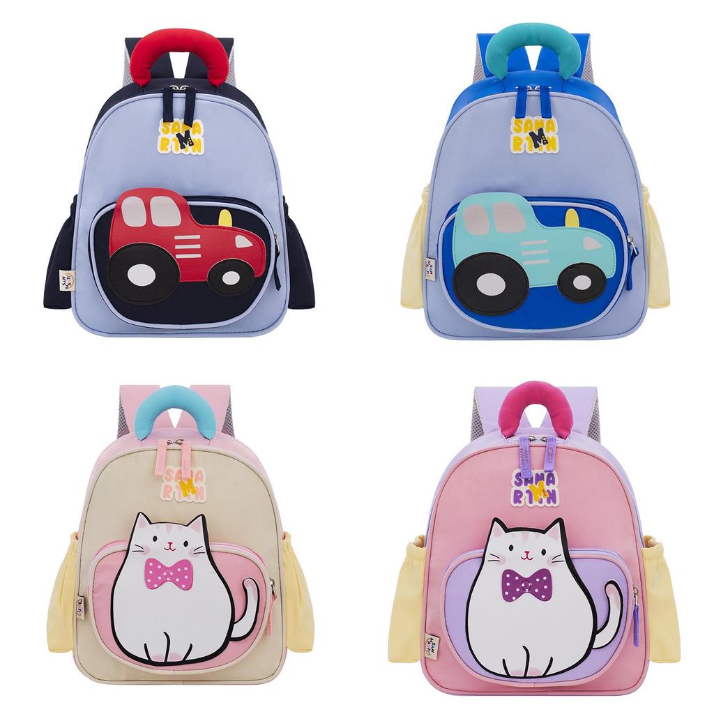 Kinder Cartoon Auto Rucksack Mit Strapazierfähigem Polyesterfutter Für Vorschulkinder