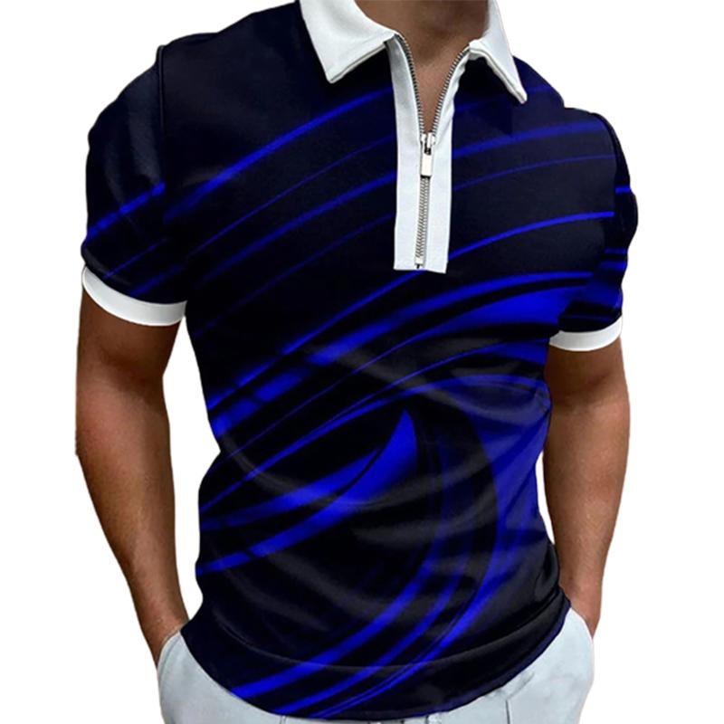 Повседневная футболка с лацканами — фото 6