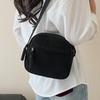 Simple Versatile Crossbody Bag Fashionable Casual Small Square Bag Personalized Commuting Shoulder Bag Corduroy Unisex Handbag