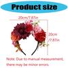 Faixa de Cabelo Floral de Tecido Para Meninas e Mulheres Ornamento de Cabelo Elegante com Flores de Tecido Realistas Perfeito Para Uso Diário, Eventos, Sessões de Fotos