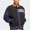 Adidas Bb Snap Jacket Sport Casual Breathable Contrast Knit Stand Collar Men Jackets Black H58333