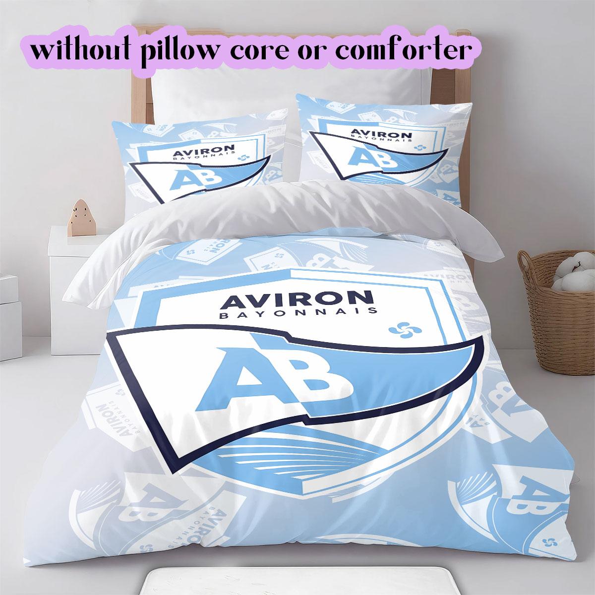 

Rugby Club Aviron Bayonnais Pattern Bedding,Quilt Set Quilt Cover Pillowcase Home Birthday Gift (1*duvet cover+2*pillowcase,without core) 135x200cm