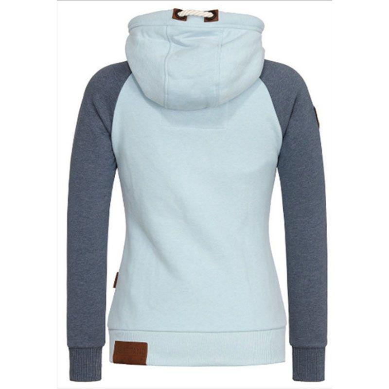 Luxurious Womens Fashion Zipper Sweater Hooded Cardigan Casual Hoodies Jacket Coat Tops