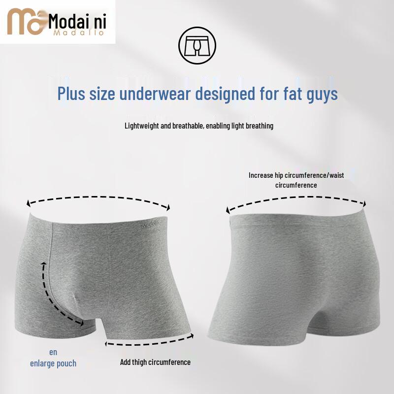 Men's Antibacterial Modal Cotton Boxer Briefs 3-Pack
