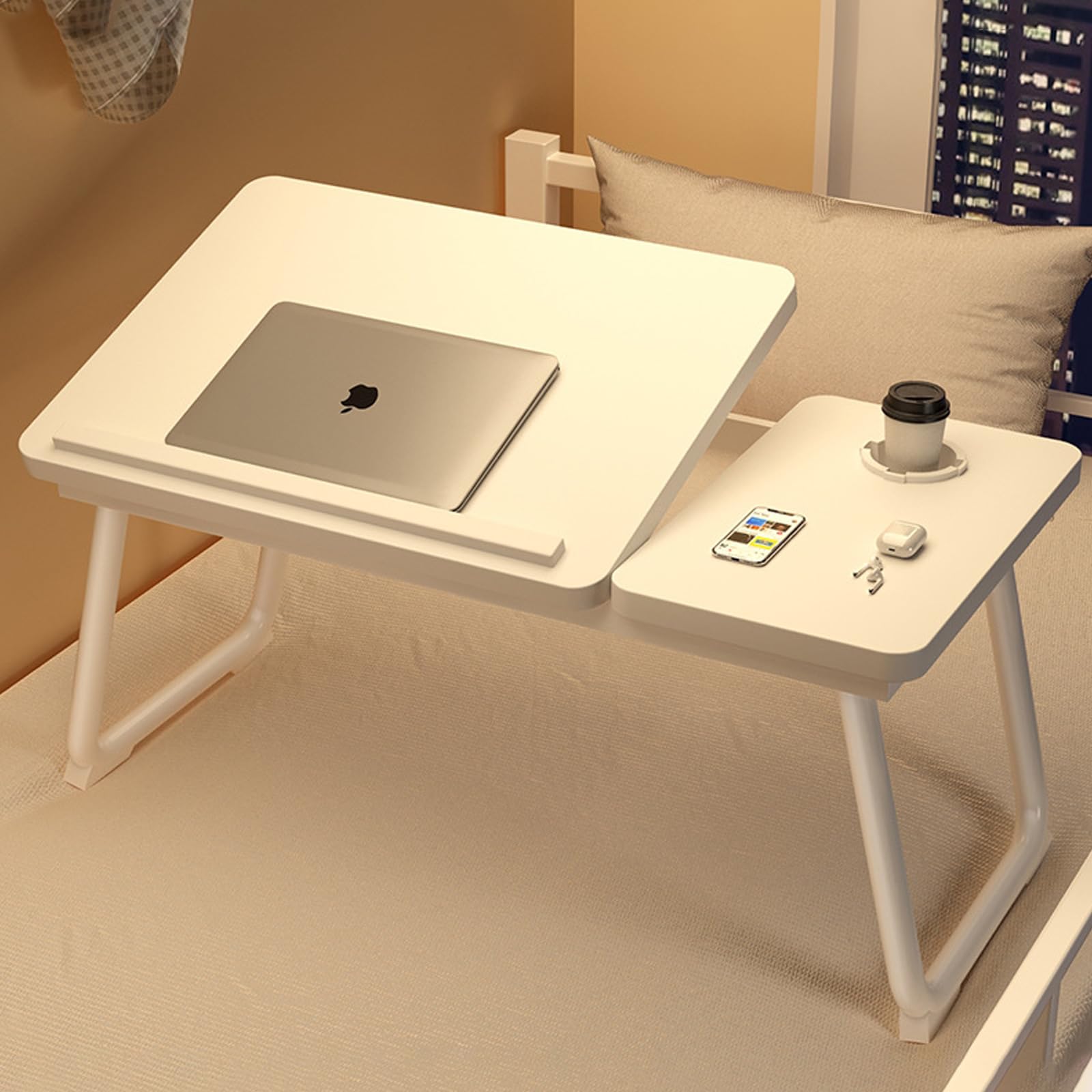 

Tidy Space Folding Coffee Mini Folding Small Computer Lap Height No Installation Convenient Storage Table, Table, Bed, Desk, Desk, Desk, Desk,