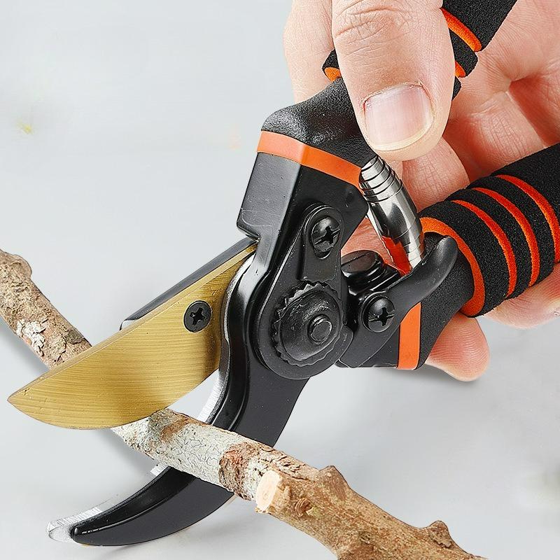 Professional Titanium Bypass Pruning Shears Super Sharp, Heavy Duty Garden Shears for Precise Pruning & Trimming