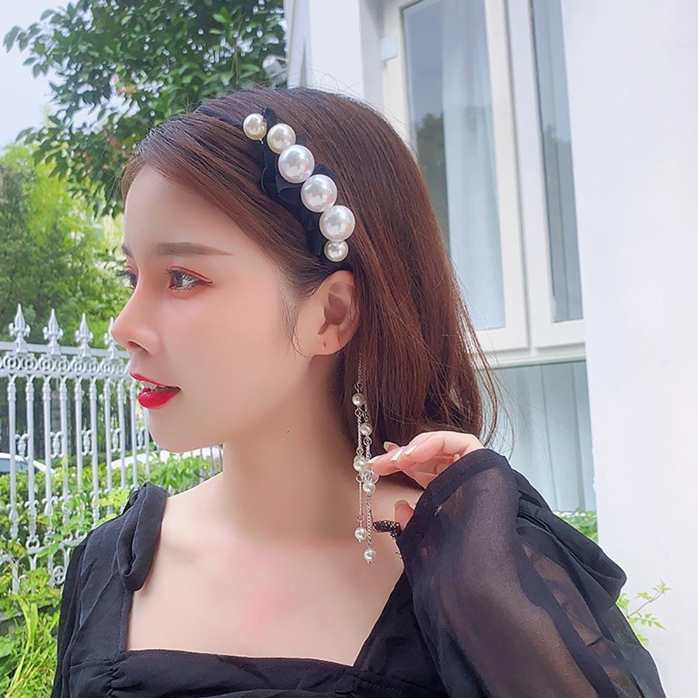 Elegant Women's Headwear Handmade Women's Pearl Headband Fairy Hair Accessories