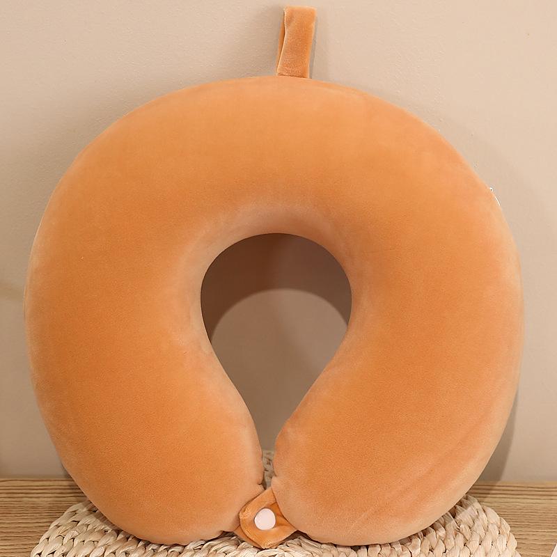 U-Shaped Memory Foam Neck Support Pillow for Travel and Office