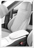 Universal Suede Seat Cushion Cover for Geely Galaxy L7 - Four Seasons, Half-Wrapped, Perforated Design