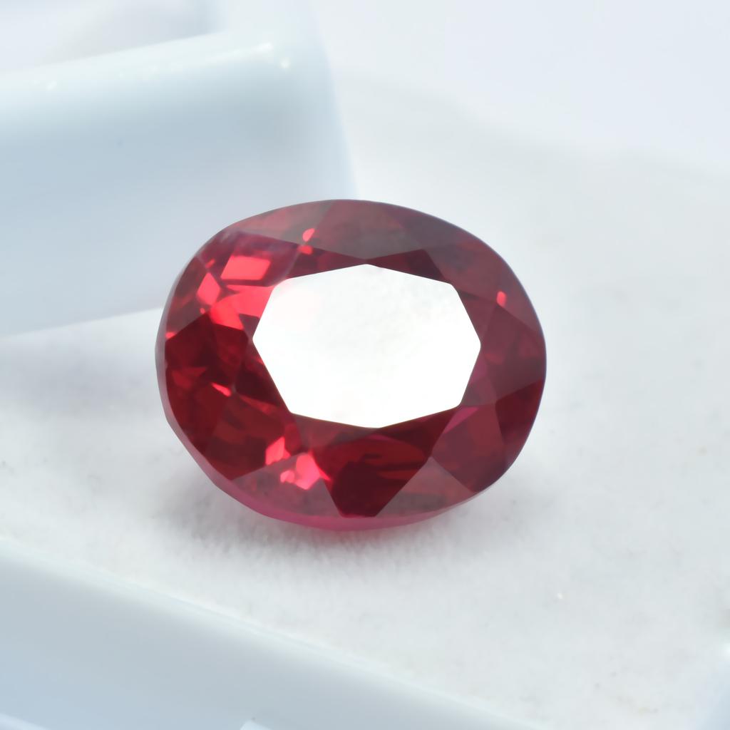 Extremely Rare 13.75 Ct Natural CERTIFIED Loose Gemstone Oval Cut Blood Red Ruby SU-1042