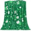 Lucky Four-Leaf Clover Blanket - Cozy and Colorful Design, Perfect for Any Room, Soft and Warm, Ideal Gift for All Occasions