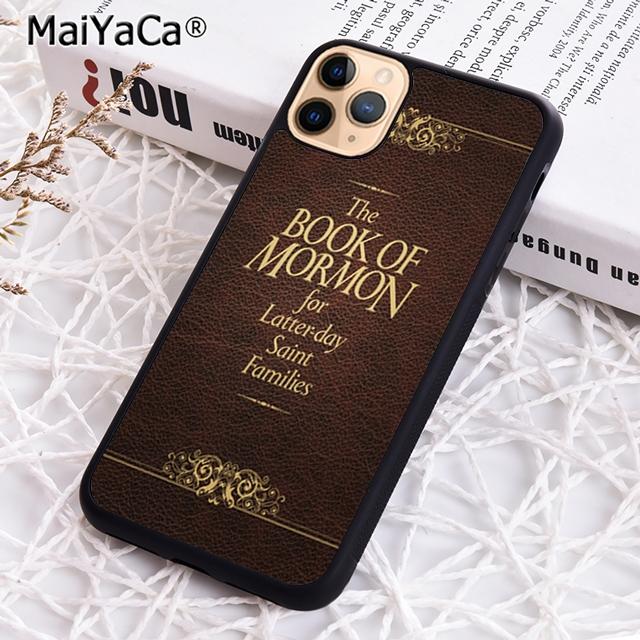 

MaiYaCa The Book of Mormon Jesus Christ Bible Phone Case For iPhone 17 Air 16 16e 15 plus 11 12 13 14 pro max coque iPhone 11pro max