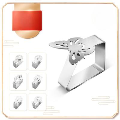 1Pc Stainless Steel Graphic Tablecloth Clip Butterfly Tablecloth Clip   Tablecloth Clip, Multi-purpose High Elastic Fixed Anti-movement Clip