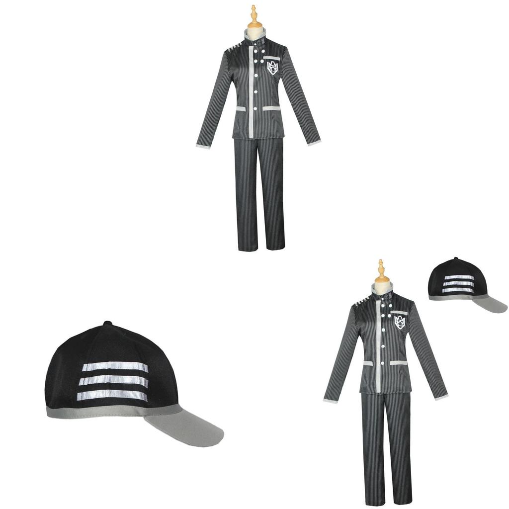 Danganronpa Saihara Shuichi Cosplay Attire With Knit Fabric For Role Play Events