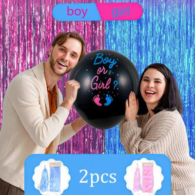 15 Stück Riesen 36 Zoll Gender Reveal Ballons, Große Schwarze Ballons, Gender Reveal Party Dekorationen, Gender Reveal Party Ideen