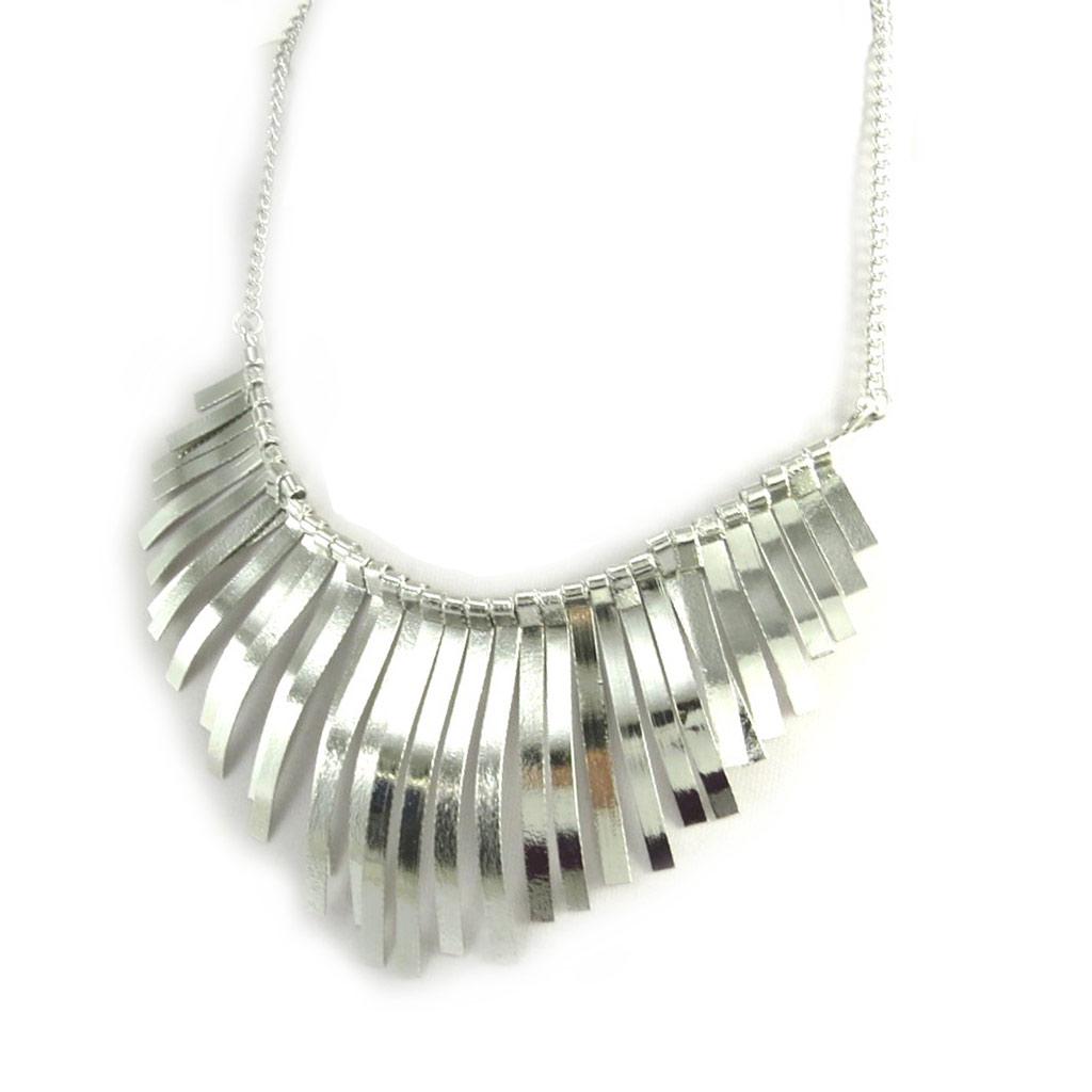 Les Trésors De Lily [M1950] - Silver 'Cléopatra' Designer Necklace