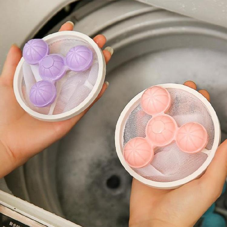 4Pcs Hair Filter Net Bag Hair Remover for Washing Machine Reusable Hair Remover