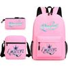 Backpack cute student schoolbag pink schoolbag couple backpack heat transfer printing backpack