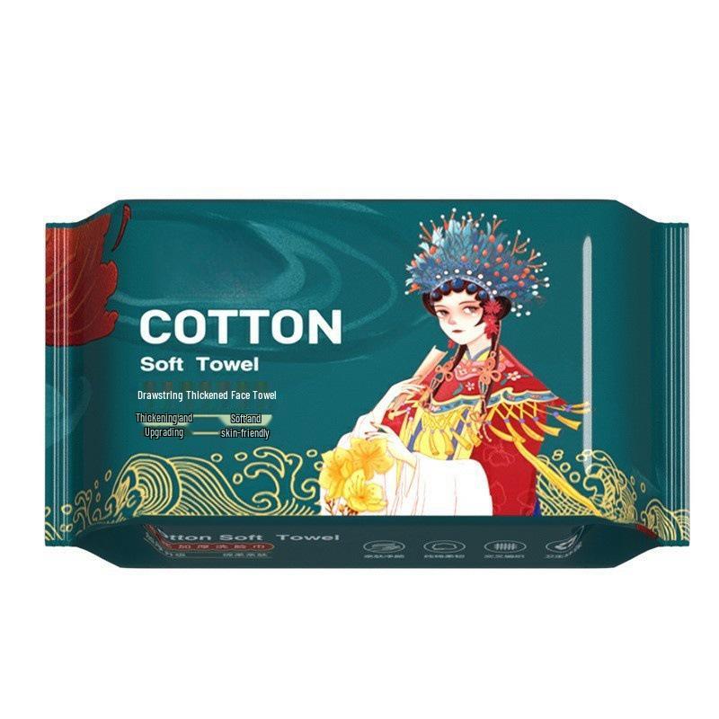 High-Volume Disposable Thickened Pearl Texture Facial & Cosmetic Towels, Dry/Wet Dual-Use, Skin-Friendly