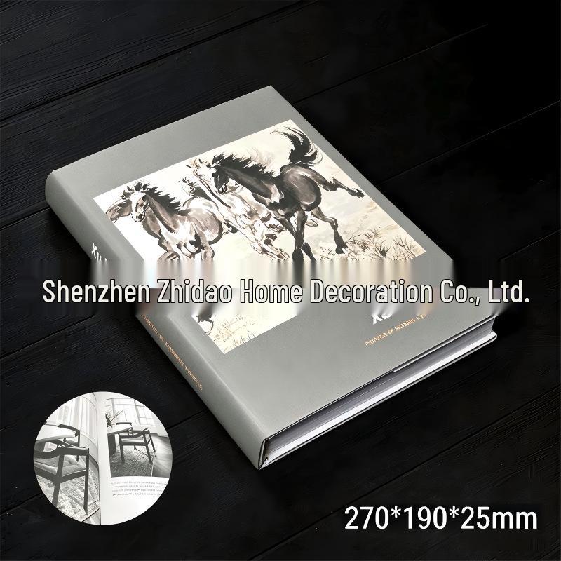 Chinese Tea Classic Hardcover: Zen Decor Prop for Office & Living Room