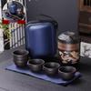 Shangqi Heat-Sensitive Zisha Travel Tea Set (1 Pot, 6 Cups)