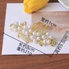 Pearl Rhinestone Comb Flower Decoration Bridal Headdress Wedding Photo Braided Hair Comb Pearl Inverted Comb